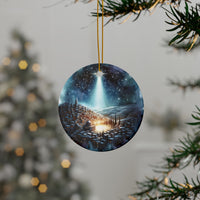 Ceramic Ornament — Moon Shining on Bethlehem