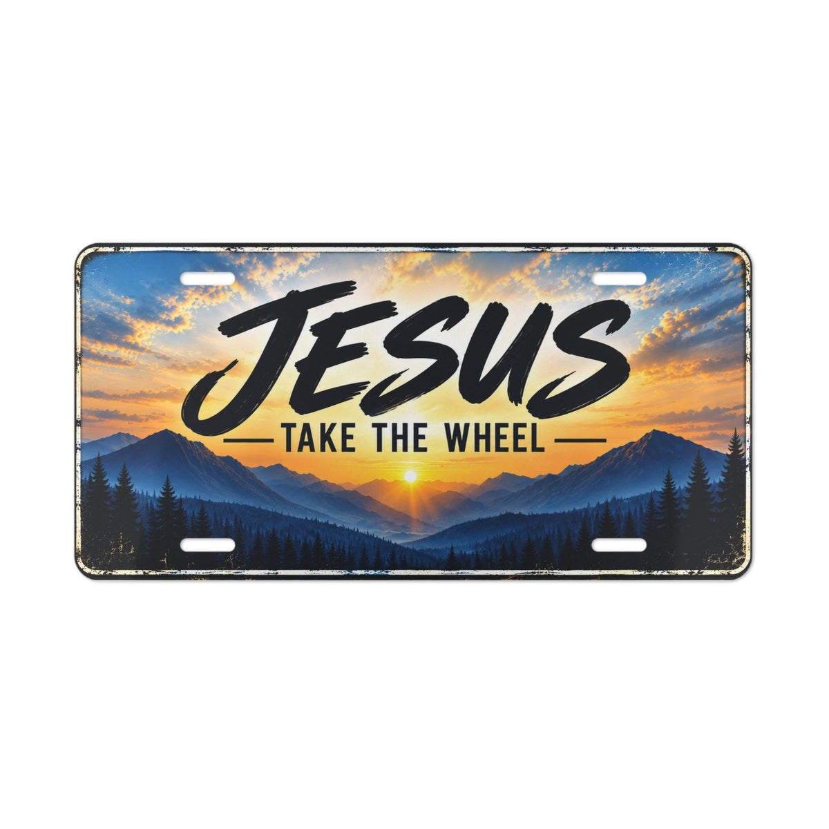 Jesus Take the Wheel Christian Vanity Plate