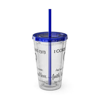 Faith Hope Love Water Tumbler - Christian Gifts for Women Men - Faith Based Gifts