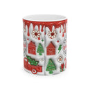 Holiday Hot Chocolate Mug – It's The Most Wonderful Time of the Year Christmas Ceramic Cup