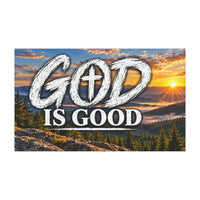 God Is Good – Mountain Sunrise Christian Car Magnet