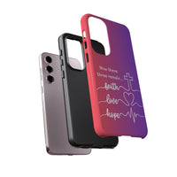 Samsung Faith, Love & Hope Gradient Phone Case — 'Now These Three Remain' Christian Protective Case