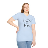 Faith Over Fear Unisex Softstyle T-Shirt | Christian Shirts for Women Men - Faith Based Gifts