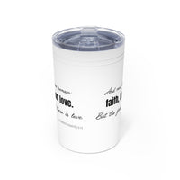 Faith Hope Love Vacuum Insulated Tumbler | 11oz Travel Mug | Christian Gifts for Women Men | Faith Based Gifts
