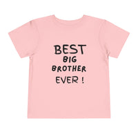 Best Big Brother Ever Toddler Tee, Cute Kids Shirt, Sibling Gift, Birthday Gift for Toddlers, Family Matching Tee, Baby Shower Present
