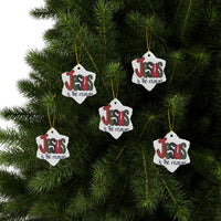 Ceramic Ornament — "Jesus Is The Reason For The Season" Nativity Christmas Tree Decoration
