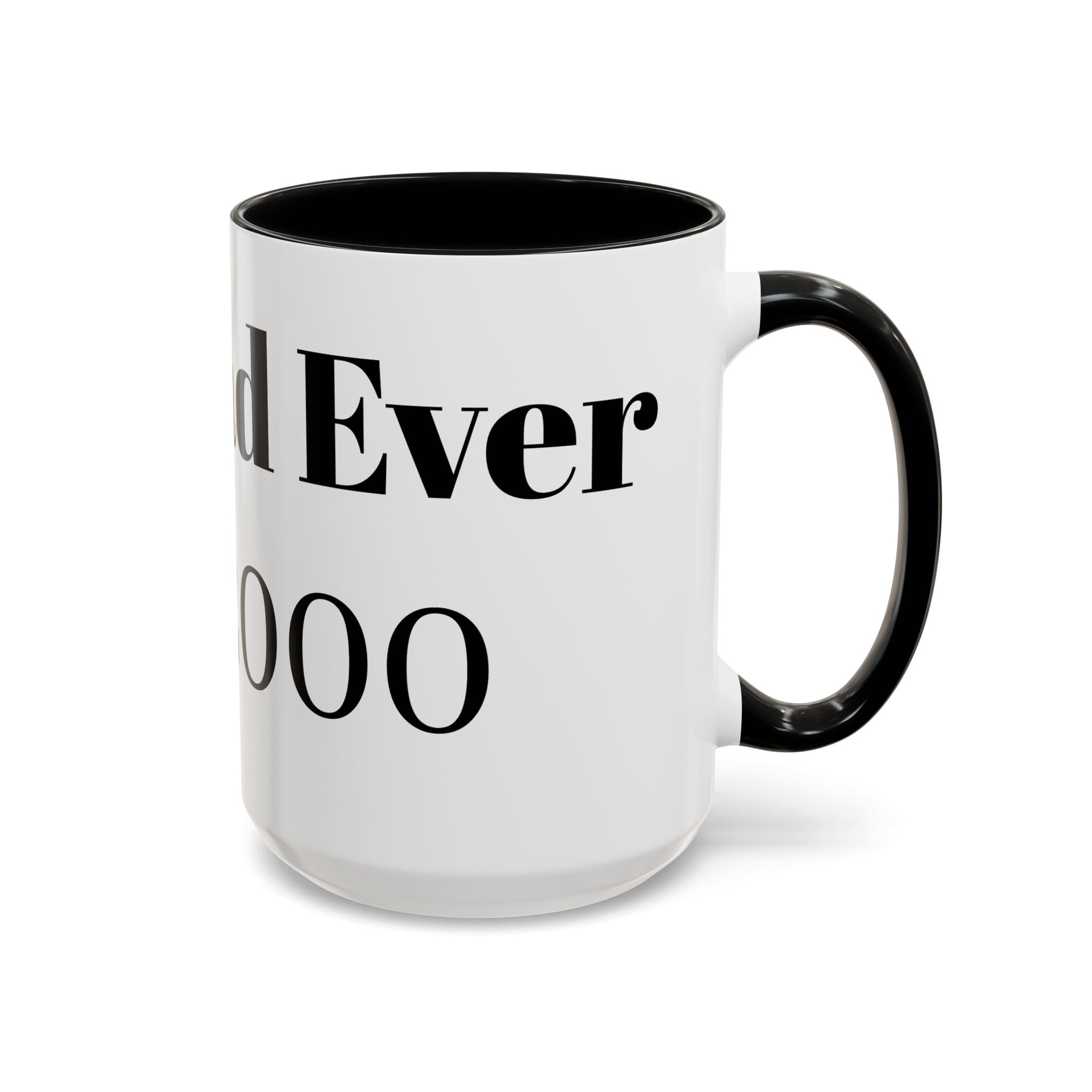 Best Dad Ever Est. 2000 Accent Coffee Mug – Personalized Gift for Dad