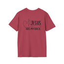 Back design - Christian T-Shirt — "Jesus Has My Back" Inspirational Faith Tee