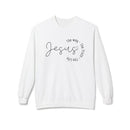 Jesus Circle Script Crewneck Sweatshirt — "Jesus: The Way, The Truth, The Life" Christian Pullover