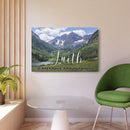 Faith Wall Art - Faith Can Move Mountains - Metal - Inspirational Wall Art Christian Gifts for Women Men