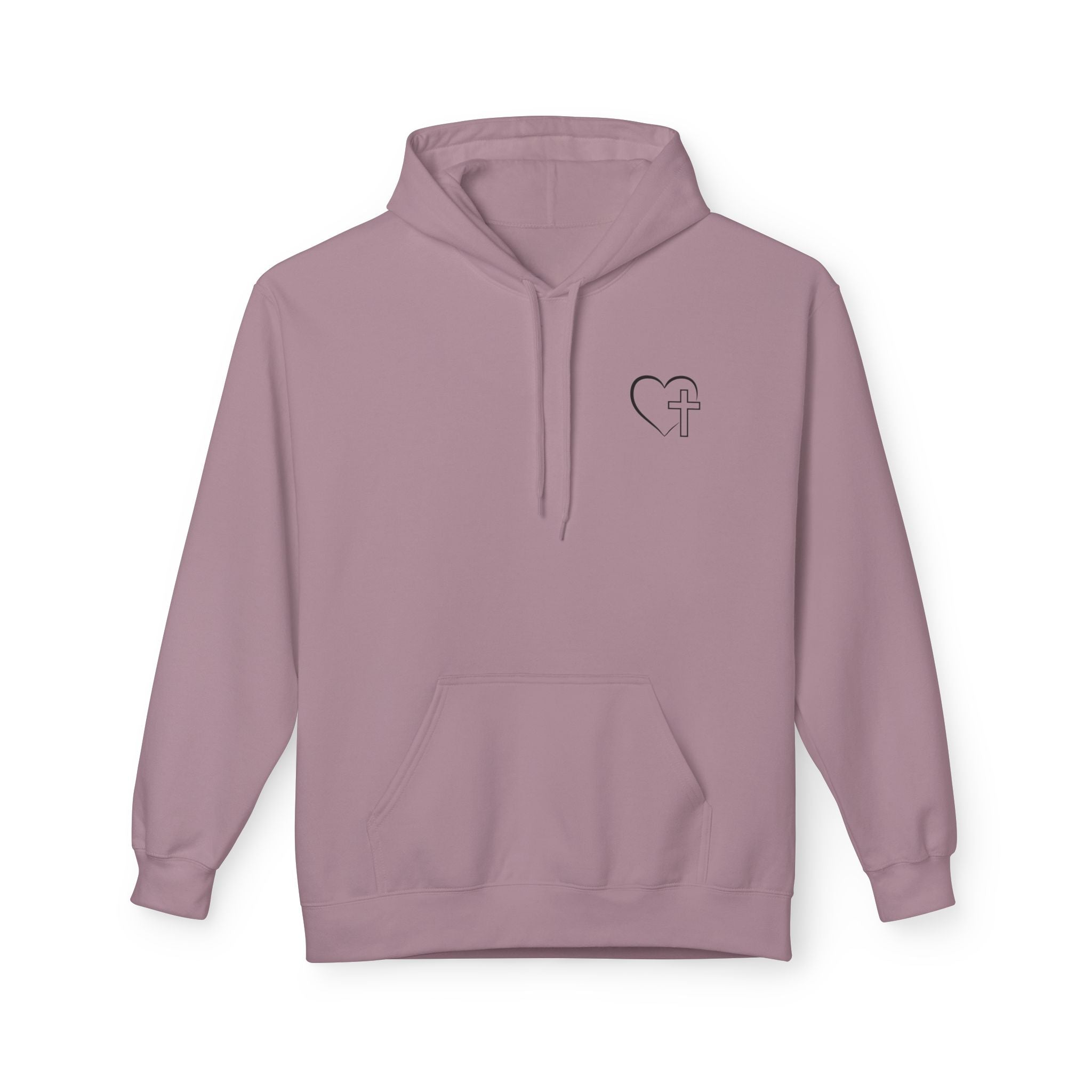 Jesus Has My Back Fleece Hoodie, Cozy Unisex Sweatshirt, Faith-Based Apparel, Perfect Gift for Christians