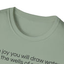 Isaiah 12:3 T-Shirt | Perfect for Faith and Everyday Wear,