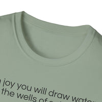Isaiah 12:3 T-Shirt | Perfect for Faith and Everyday Wear,