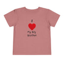I Heart My Big Brother Short Sleeve Tee Christmas Shirt for Family