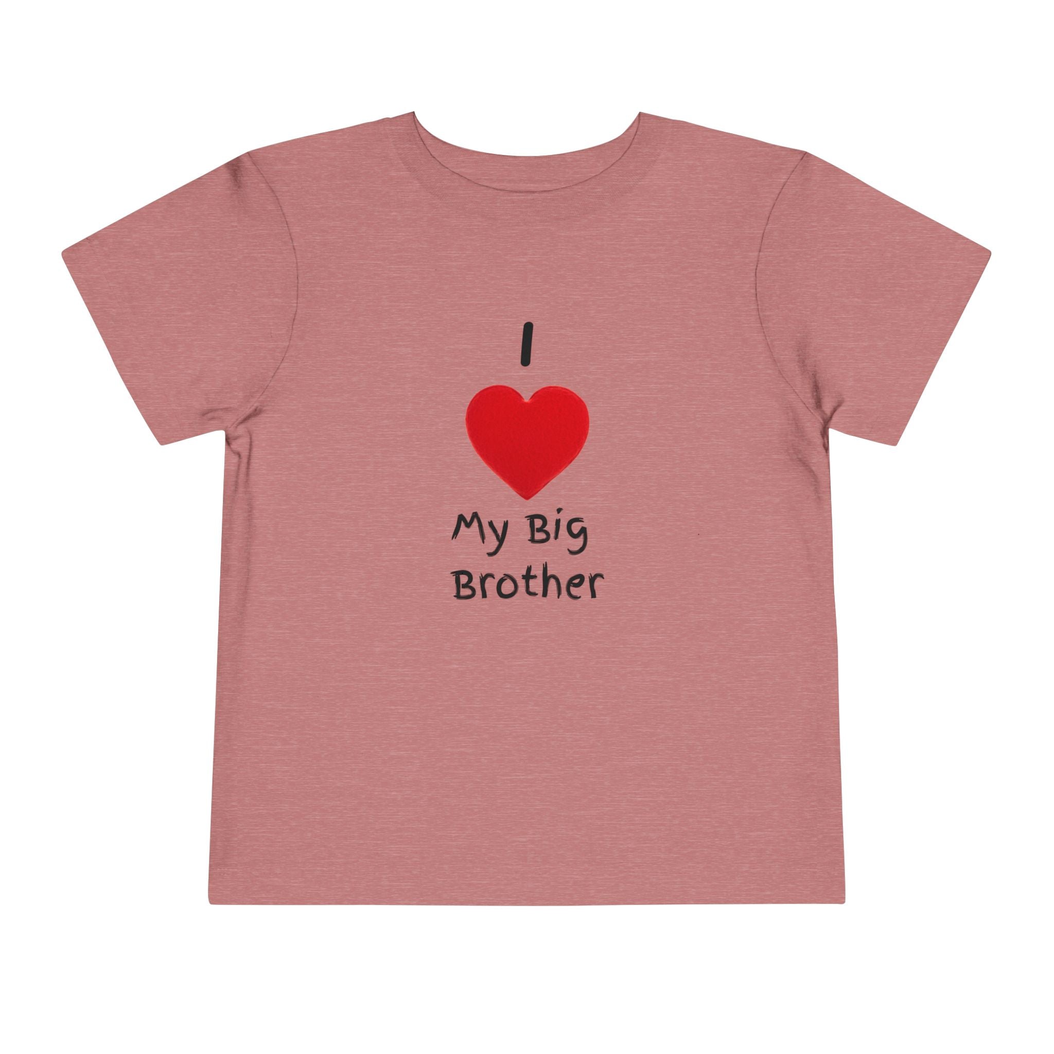 I Heart My Big Brother Short Sleeve Tee Christmas Shirt for Family