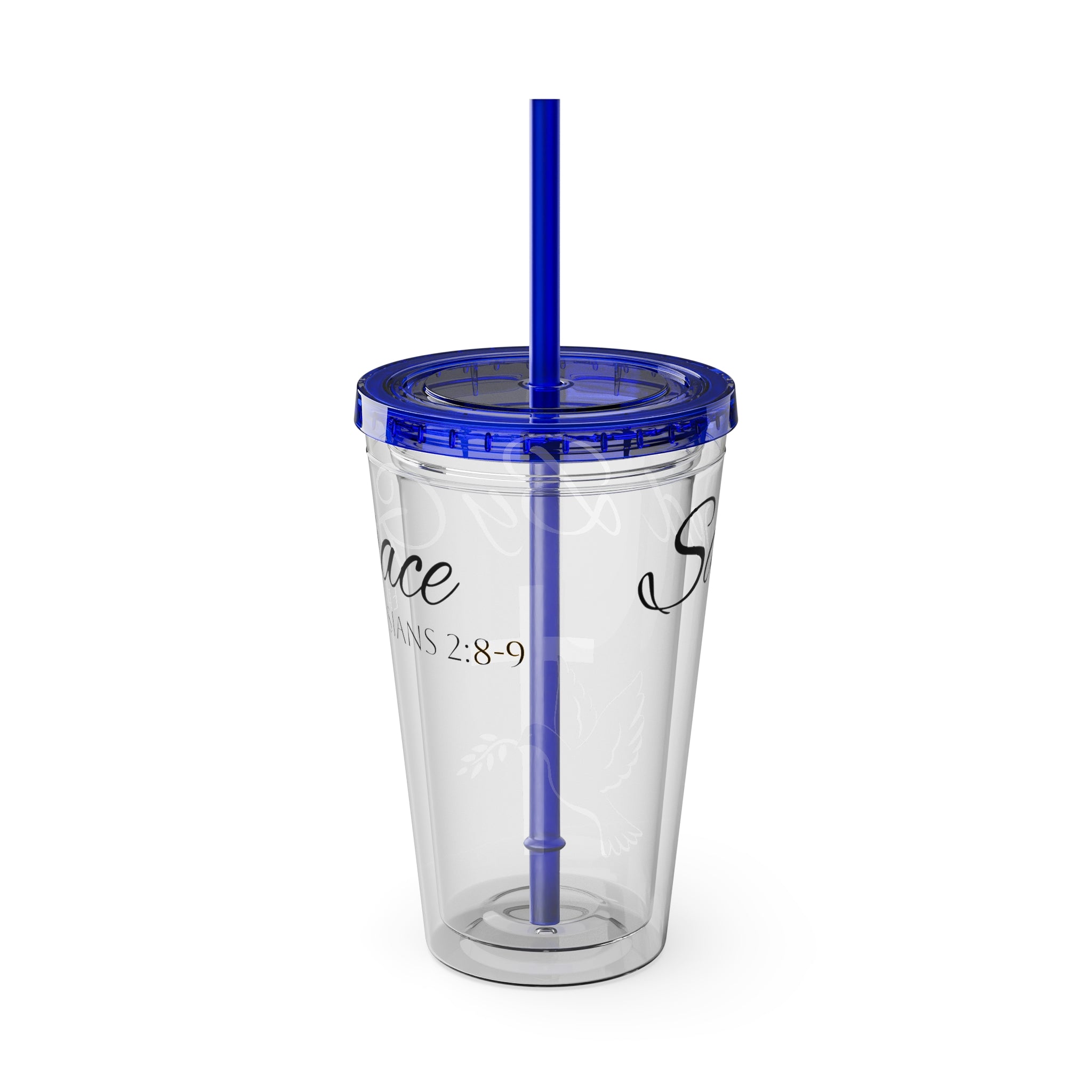 Saved By Grace Water Tumbler - Christian Gifts for Women Men - Faith Based Gifts