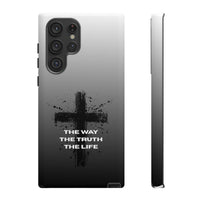 Christian Cross Phone Case — "The Way The Truth The Life" Protective Phone Cover