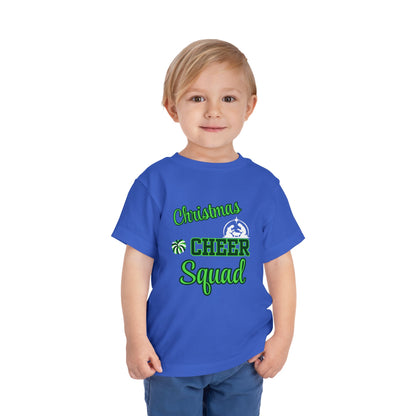 Christmas Cheer Squade Christian Christmas Shirt for Toddlers Short Sleeve Tee Christian Toddler Christmas Shirt