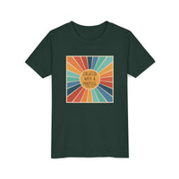 Youth Tee — 'Created With A Purpose' Retro Sunburst Kids T-Shirt
