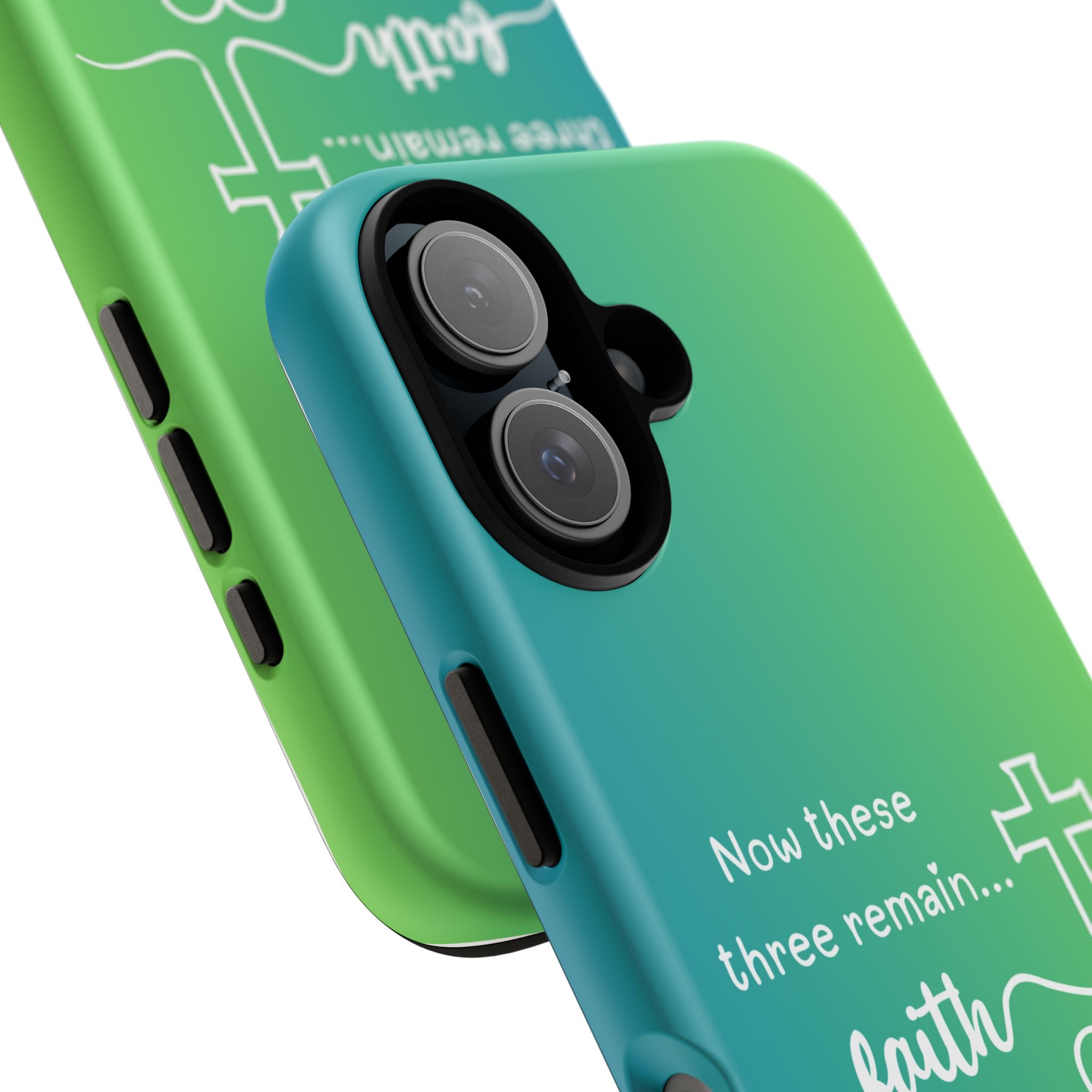 iPhone - 'Faith Love Hope' Christian Cross Protective Cover