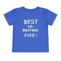 Best Lil Brother Ever Toddler Tee, Cute Kids Shirt, Sibling Gift, Birthday Gift for Toddlers, Family Matching Tee, Baby Shower Present