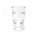 Faith Hope Love Bible Verse Water Glass - Christian Gifts for Women Men - Faith Based Gifts