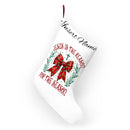 Personalized "Jesus Is The Reason for the Season" Christmas Stocking – Custom Name Holiday Stocking (e.g., Sarah)