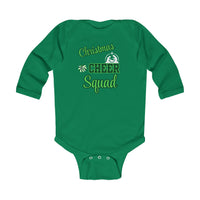 Infant Long Sleeve Bodysuit - "Christmas Cheer Squad" Baby Holiday Onesie