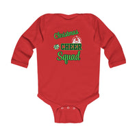 Infant Long Sleeve Bodysuit - "Christmas Cheer Squad" Baby Holiday Onesie