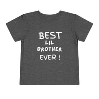 Best Lil Brother Ever Toddler Tee, Cute Kids Shirt, Sibling Gift, Birthday Gift for Toddlers, Family Matching Tee, Baby Shower Present