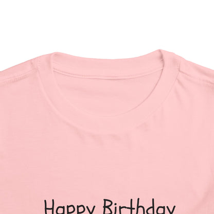 Happy Birthday Jesus Christian Christmas Shirt for Toddlers Short Sleeve Tee Christian Toddler Christmas Shirt