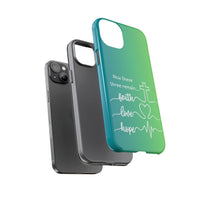 iPhone - 'Faith Love Hope' Christian Cross Protective Cover