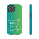 iPhone - 'Faith Love Hope' Christian Cross Protective Cover