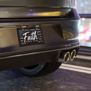 Faith Over Fear Christian Vanity Plate – Distressed Flag