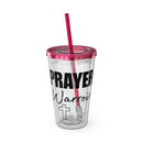 Prayer Warrior Water Tumbler - Christian Gifts for Women Men - Faith Based Gifts