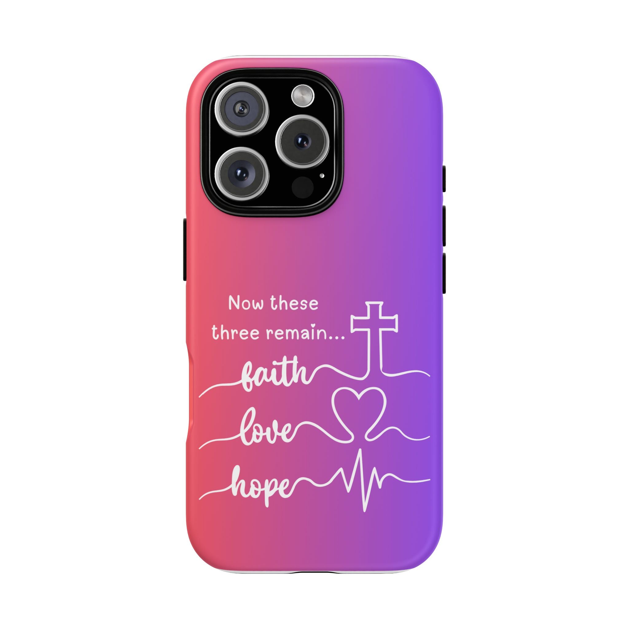 iPhone - Faith, Love & Hope Gradient Phone Case