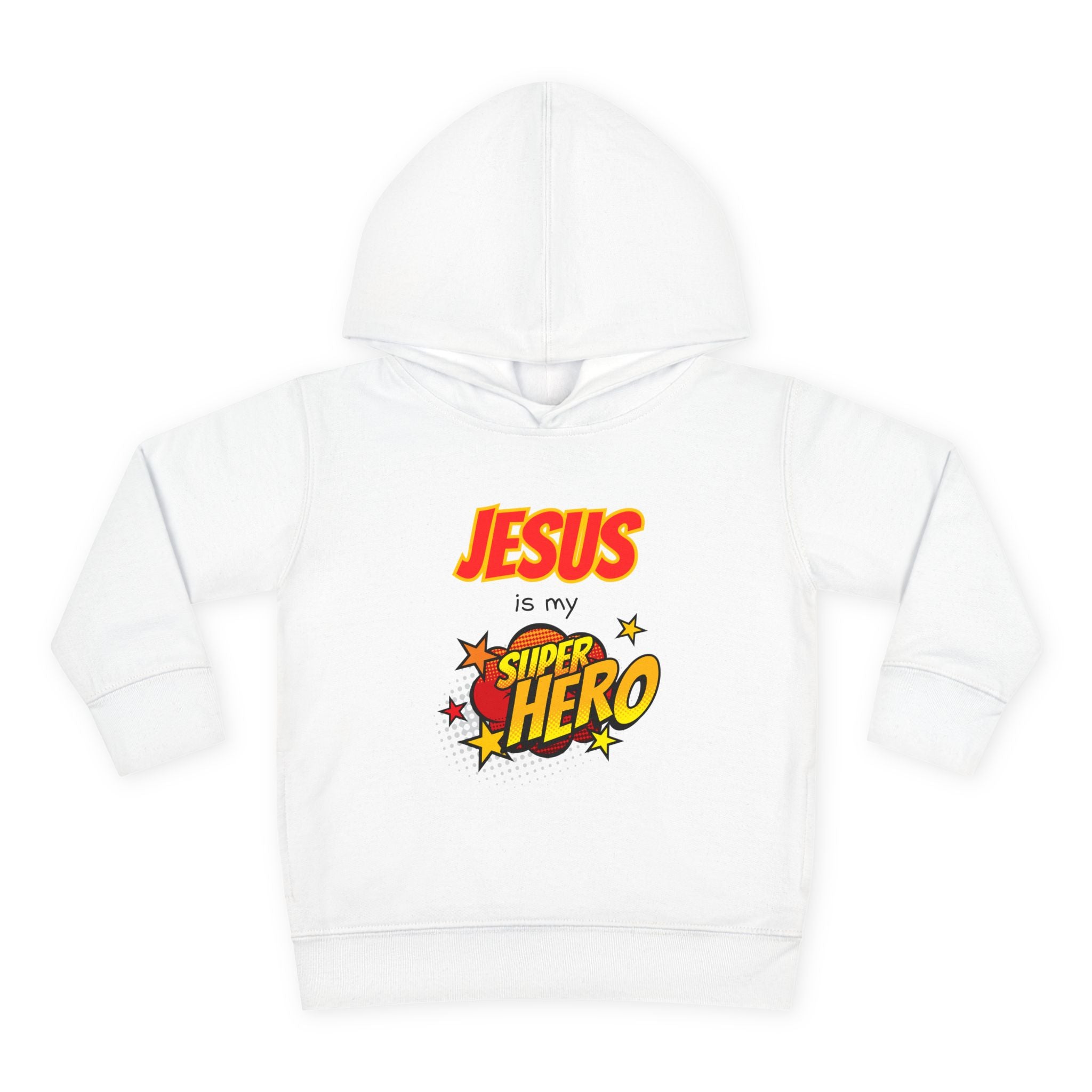 Jesus Is My Superhero Toddler Hoodie – Christian Kids Pullover