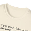 Isaiah 12:3 T-Shirt | Perfect for Faith and Everyday Wear,