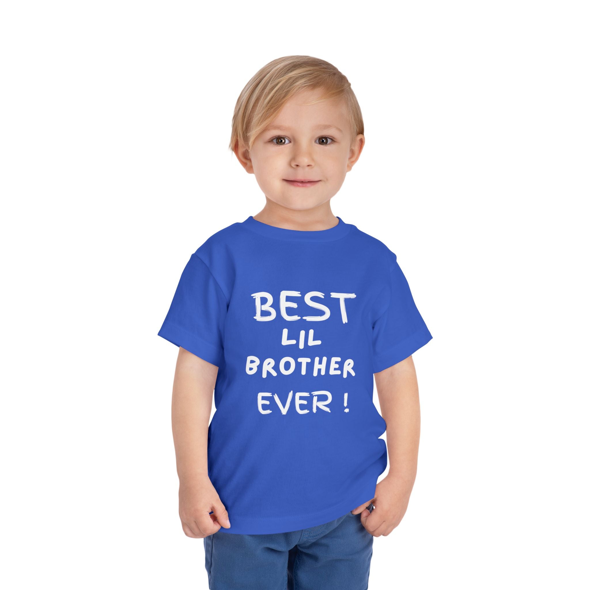 Best Lil Brother Ever Toddler Tee, Cute Kids Shirt, Sibling Gift, Birthday Gift for Toddlers, Family Matching Tee, Baby Shower Present