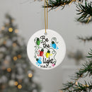Ceramic Ornament — "Be The Light" Nativity Christmas Tree Decoration
