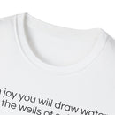 Isaiah 12:3 T-Shirt | Perfect for Faith and Everyday Wear,