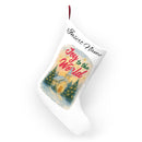 Personalized "Joy To The World" Christmas Stocking – Custom Name Holiday Stocking (e.g., Sarah)