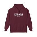 Strong & Courageous Hoodie — Inspirational Motivational Pullover