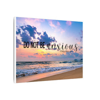 Do Not Be Anxious Beach Canvas Wall Art — Inspirational Scripture Philippians