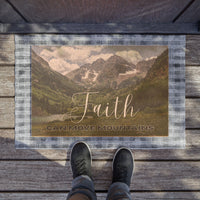 Christian Welcome Doormat — Faith-Inspired Front Door Mat