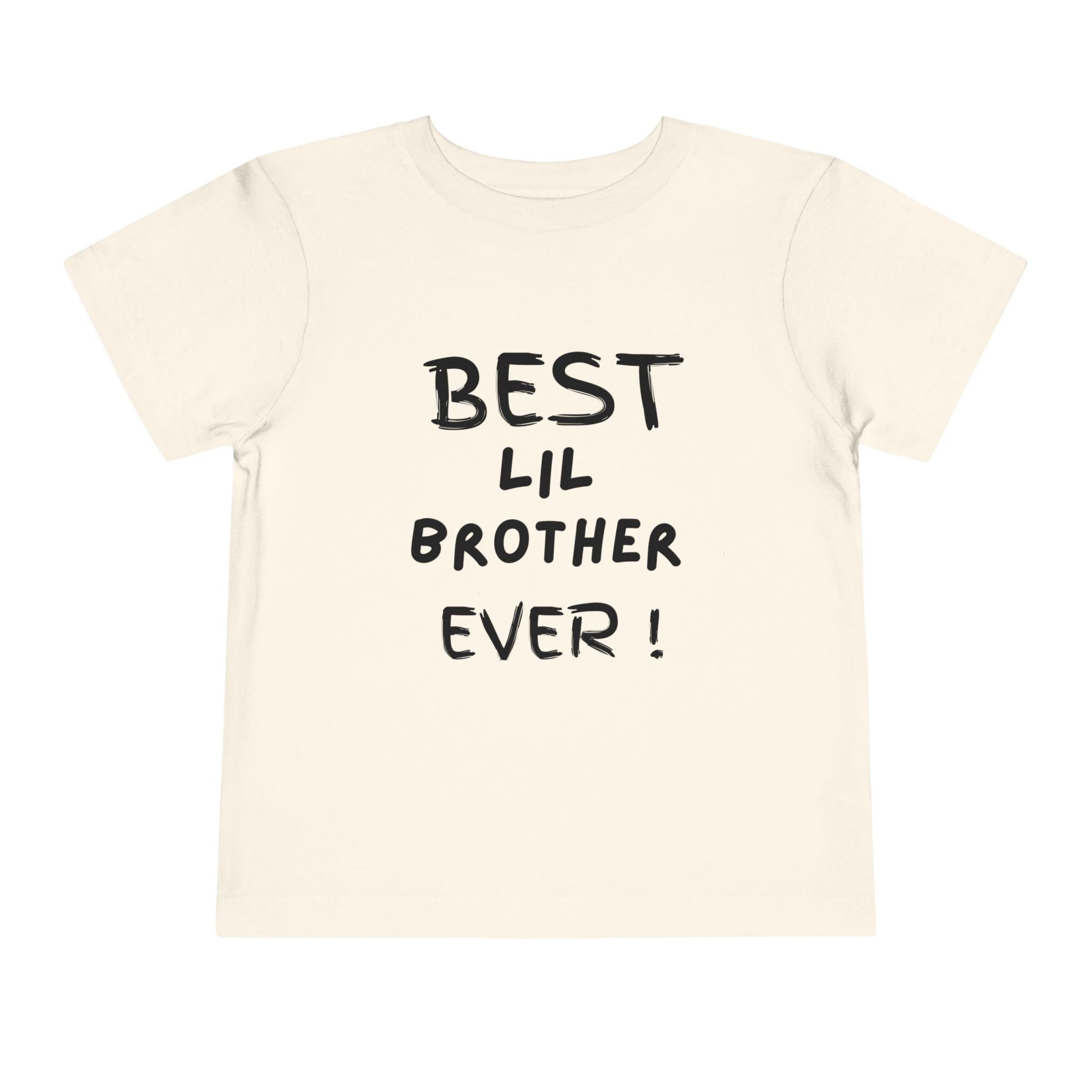 Best Lil Brother Ever Toddler Tee, Cute Kids Shirt, Sibling Gift, Birthday Gift for Toddlers, Family Matching Tee, Baby Shower Present