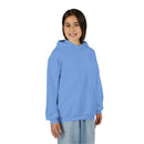 Back design - Youth Hoodie — 'I Timothy 6:7' Colorful Faith Graphic Hoodie (All You Need Is God)
