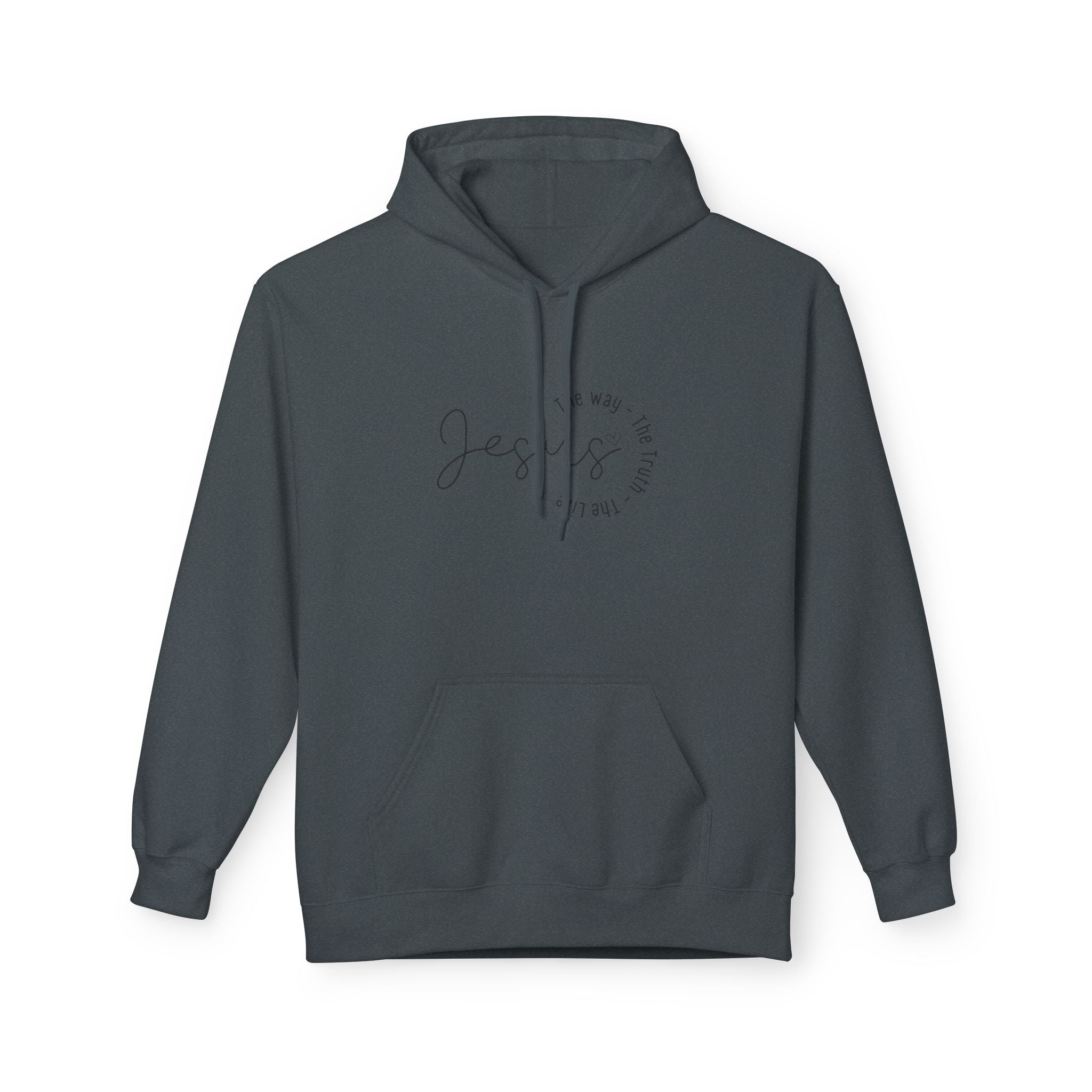 Jesus - The way, the truth, the life - Unisex Midweight Softstyle Fleece Hoodie