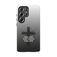 Christian Cross Phone Case — "The Way The Truth The Life" Protective Phone Cover