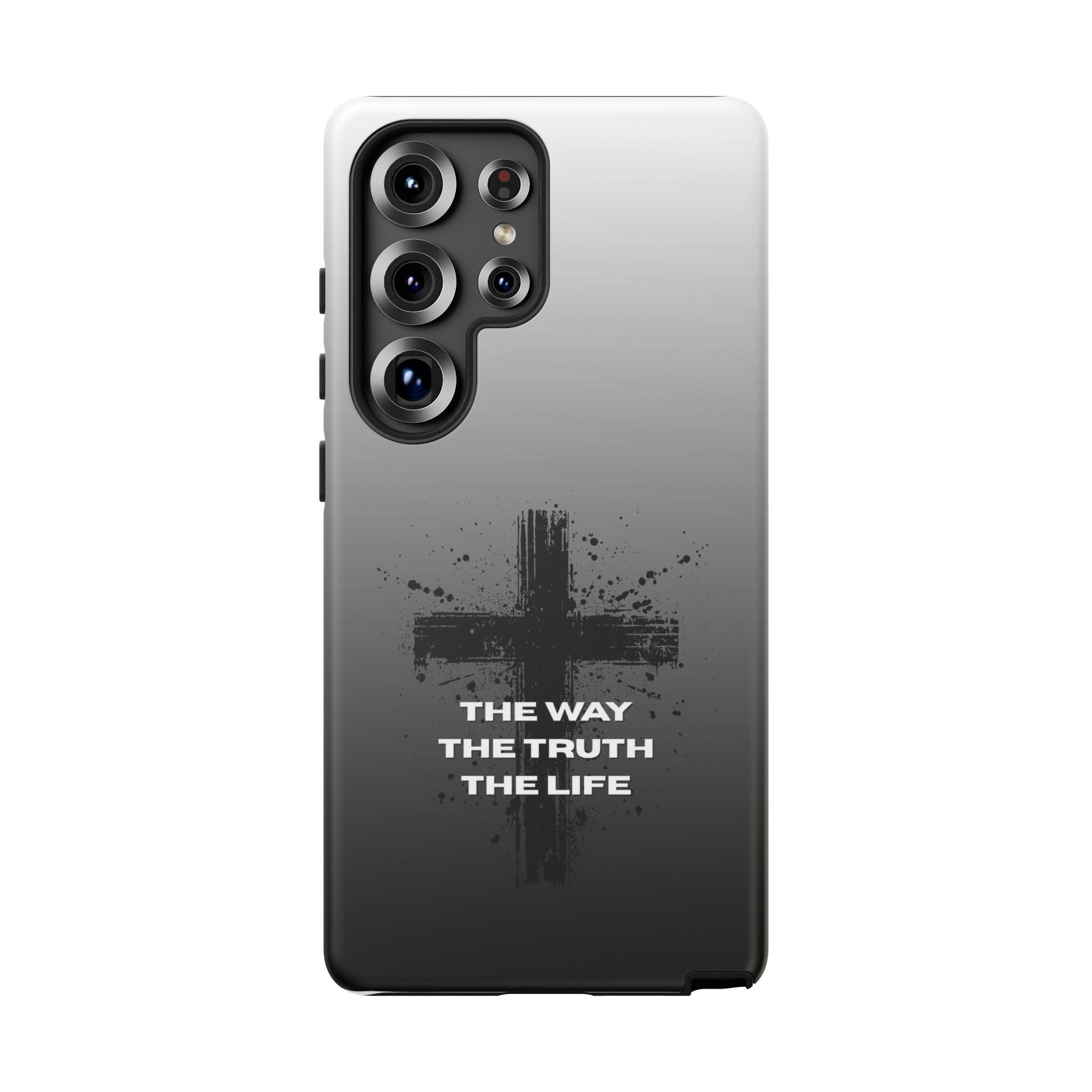 Christian Cross Phone Case — "The Way The Truth The Life" Protective Phone Cover